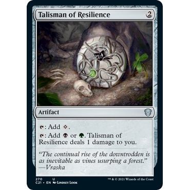 Image for Talisman of Resilience (270) (C21) - Magic: The Gathering