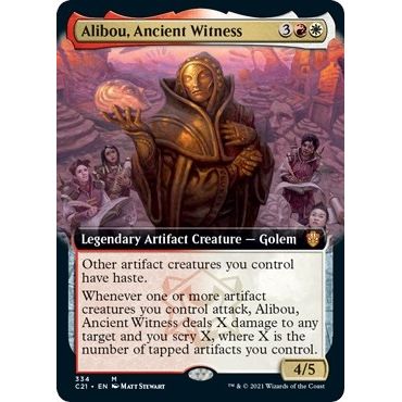 Image for Alibou, Ancient Witness (Extended Art) (334) (C21) - Magic: The Gathering
