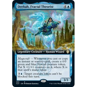 Image for Deekah, Fractal Theorist (Extended Art) (353) (C21) - Magic: The Gathering