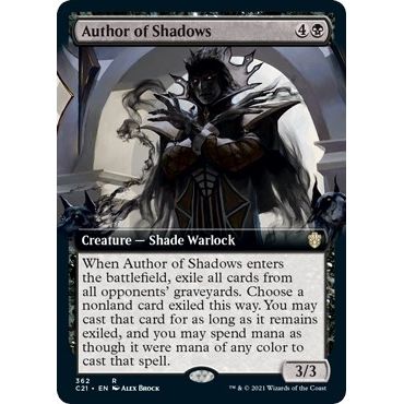Image for Author of Shadows (Extended Art) (362) (C21) - Magic: The Gathering
