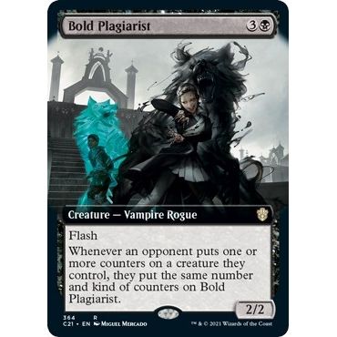 Image for Bold Plagiarist (Extended Art) (364) (C21) - Magic: The Gathering