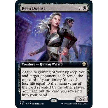 Image for Keen Duelist (Extended Art) (369) (C21) - Magic: The Gathering
