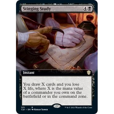 Image for Stinging Study (Extended Art) (371) (C21) - Magic: The Gathering