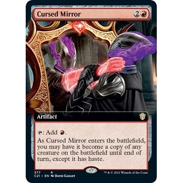 Image for Cursed Mirror (Extended Art) (377) (C21) - Magic: The Gathering
