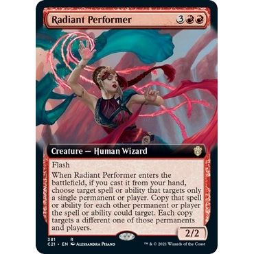 Image for Radiant Performer (Extended Art) (381) (C21) - Magic: The Gathering