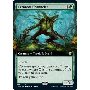 Image for Ezzaroot Channeler (Extended Art) (387) (C21) - Magic: The Gathering