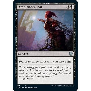 Image for Ambition's Cost (134) (C21) - Magic: The Gathering