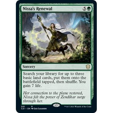 Image for Nissa's Renewal (201) (C21) - Magic: The Gathering