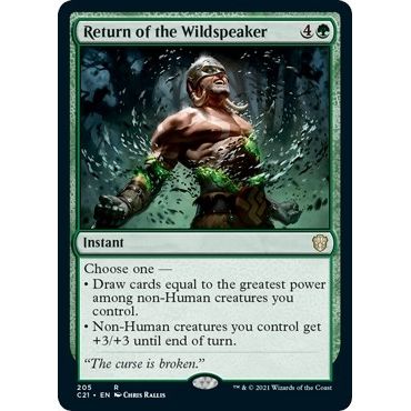 Image for Return of the Wildspeaker (205) (C21) - Magic: The Gathering