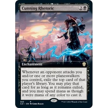 Image for Cunning Rhetoric (Extended Art) (365) (C21) - Magic: The Gathering