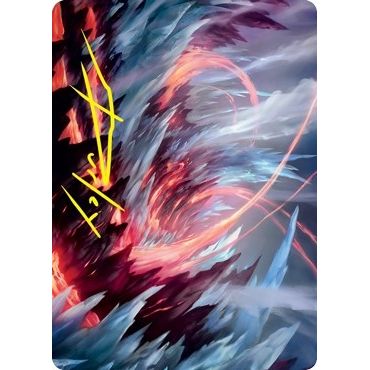 Image for Frostboil Snarl Art Card (Gold-Stamped Signature) (47) (ASSTX) - Magic: The Gathering