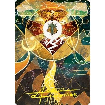 Image for Lightning Bolt Art Card (Gold-Stamped Signature) (76) (ASSTX) - Magic: The Gathering