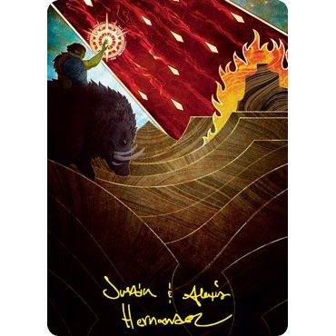 Image for Stone Rain Art Card (Gold-Stamped Signature) (77) (ASSTX) - Magic: The Gathering
