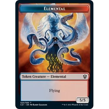 Image for Elemental (020) // Copy Double-Sided Token (20 // 30) (C21) - Magic: The Gathering