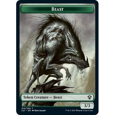 Image for Beast (010) // Fish Double-Sided Token (10 // 3) (C21) - Magic: The Gathering