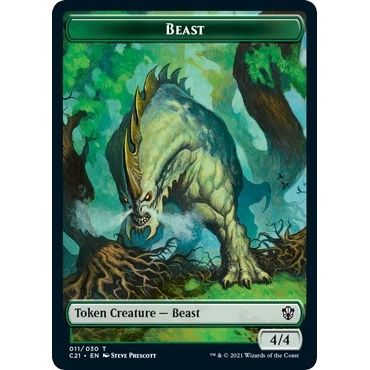 Image for Beast (011) // Insect Double-Sided Token (11 // 17) (C21) - Magic: The Gathering
