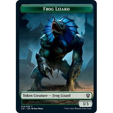 Image for Frog Lizard // Elephant Double-Sided Token (14 // 13) (C21) - Magic: The Gathering