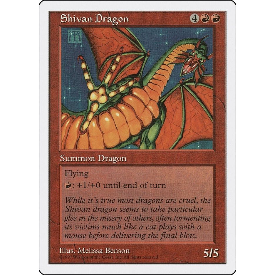Image for Shivan Dragon (5ED) - Magic: The Gathering