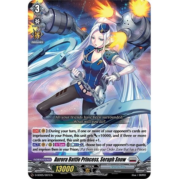 Image for Aurora Battle Princess, Seraph Snow (D-SD05/001EN) (D-SD05) - Cardfight Vanguard