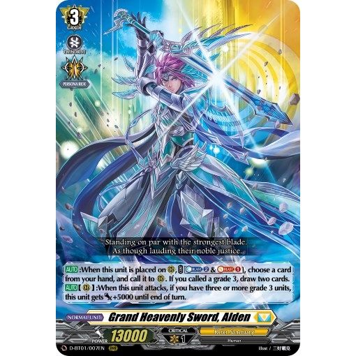 Image for Grand Heavenly Sword, Alden (D-BT01/007EN) (D-BT01) - Cardfight Vanguard