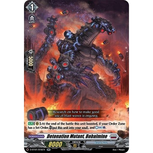 Image for Detonation Mutant, Bobalmine (D-BT01/018EN) (D-BT01) - Cardfight Vanguard