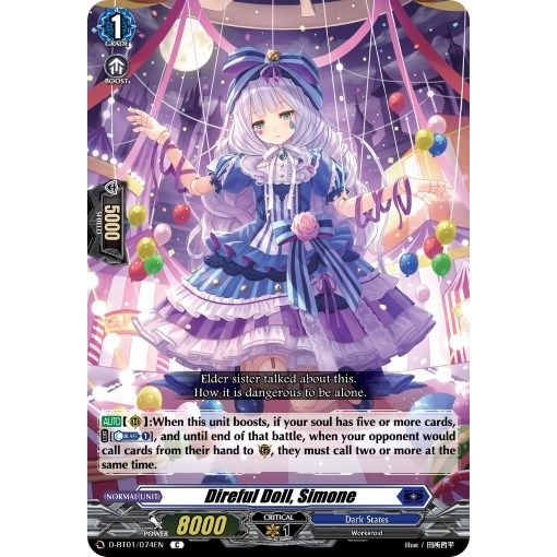 Image for Direful Doll, Simone (D-BT01/074EN) (D-BT01) - Cardfight Vanguard