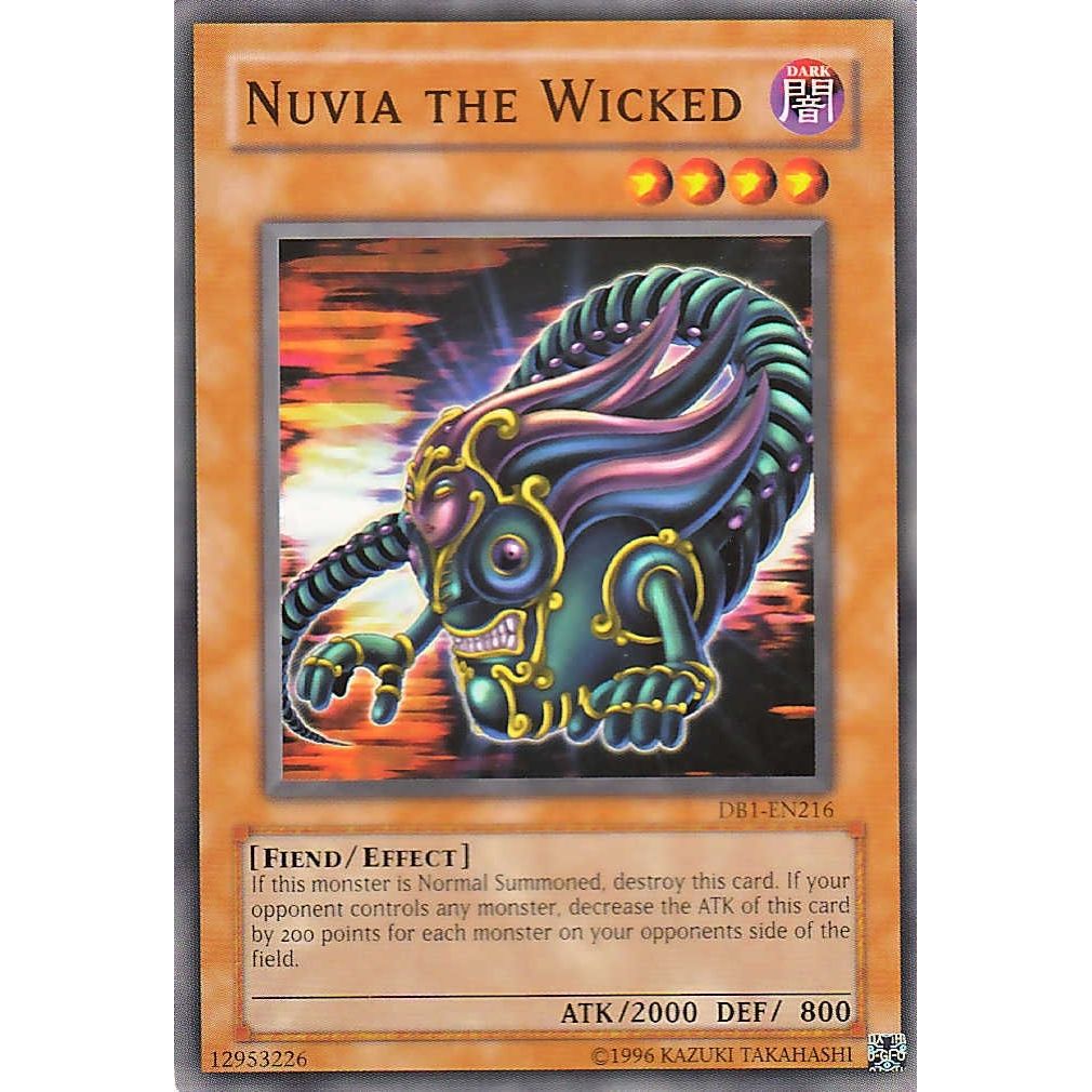 Image for Nuvia the Wicked (DB1-EN216) (DB1) - YuGiOh