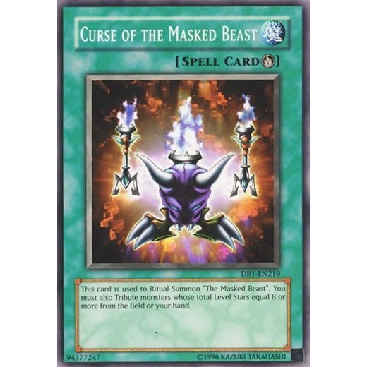 Image for Curse of the Masked Beast (DB1-EN219) (DB1) - YuGiOh