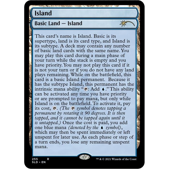 Image for Island (255) (Full-Text Lands) (255) (SLD) - Magic: The Gathering