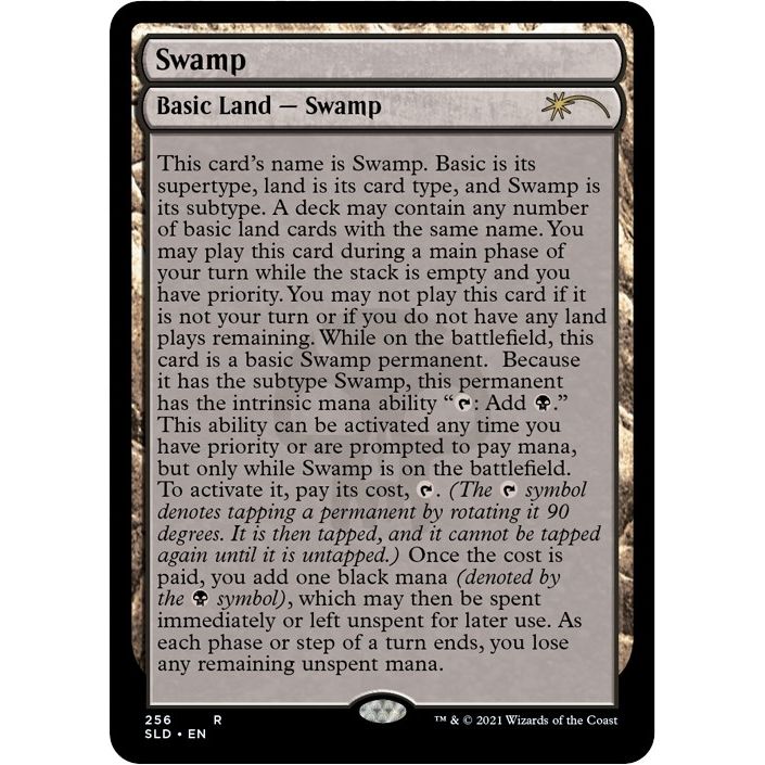 Image for Swamp (256) (Full-Text Lands) (256) (SLD) - Magic: The Gathering