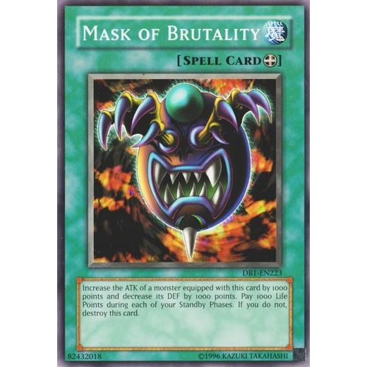 Image for Mask of Brutality (DB1-EN223) (DB1) - YuGiOh
