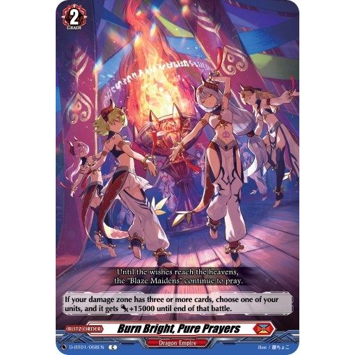 Image for Burn Bright, Pure Prayers (D-BT01/068EN) (D-BT01) - Cardfight Vanguard