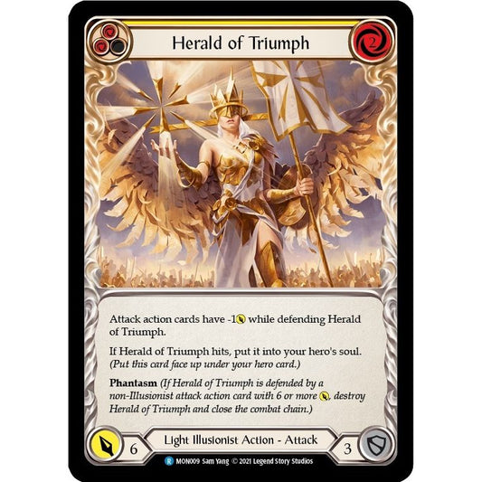 Image for Herald of Triumph (Yellow) (MON009) (MON) - Flesh and Blood TCG