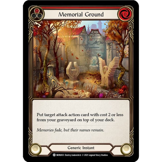 Image for Memorial Ground (Red) (MON303) (MON) - Flesh and Blood TCG