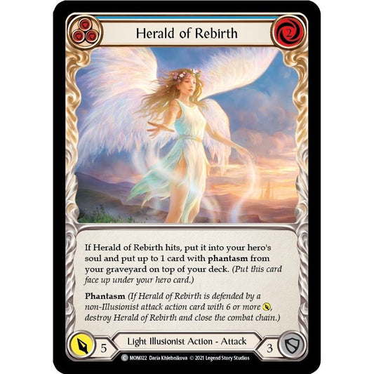 Image for Herald of Rebirth (Blue) (MON022) (MON) - Flesh and Blood TCG