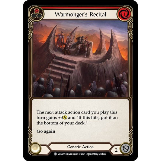 Image for Warmonger's Recital (Red) (MON299) (MON) - Flesh and Blood TCG