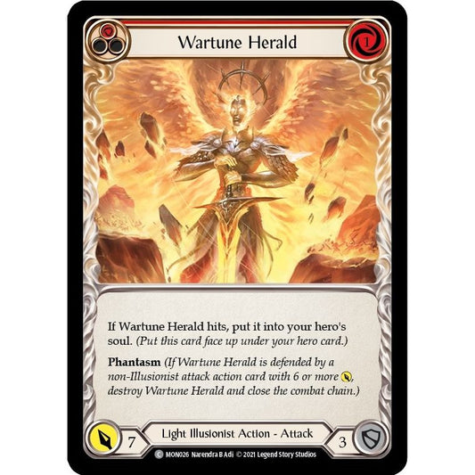 Image for Wartune Herald (Red) (MON026) (MON) - Flesh and Blood TCG