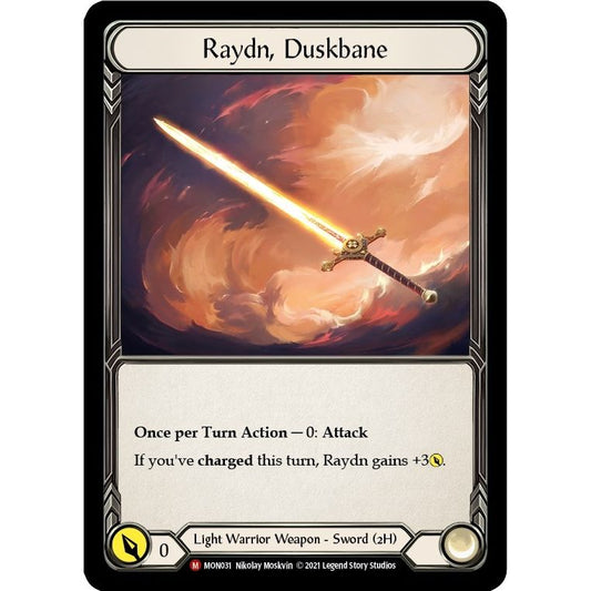 Image for Raydn, Duskbane (MON031) (MON) - Flesh and Blood TCG
