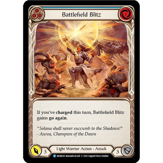 Image for Battlefield Blitz (Blue) (MON038) (MON) - Flesh and Blood TCG