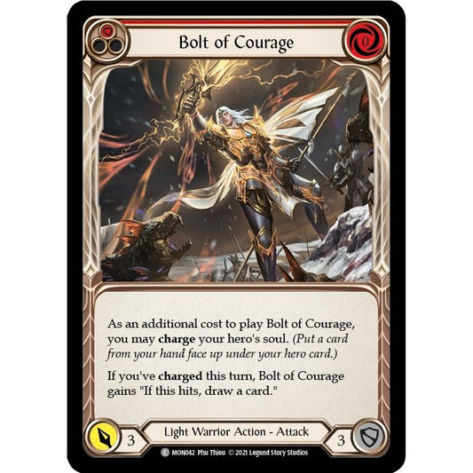 Image for Bolt of Courage (Red) (MON042) (MON) - Flesh and Blood TCG