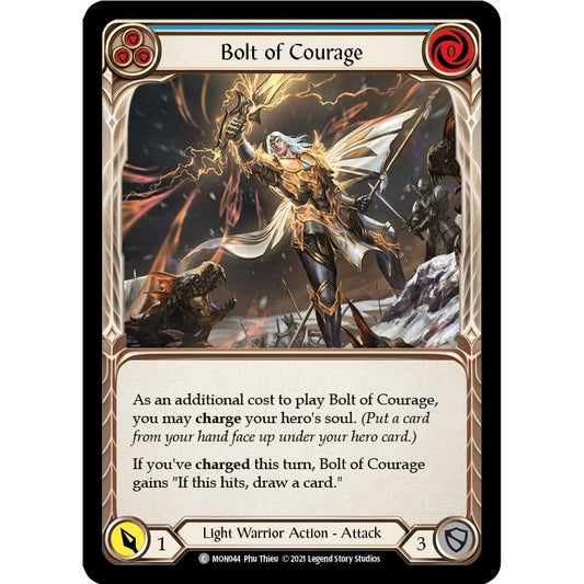 Image for Bolt of Courage (Blue) (MON044) (MON) - Flesh and Blood TCG