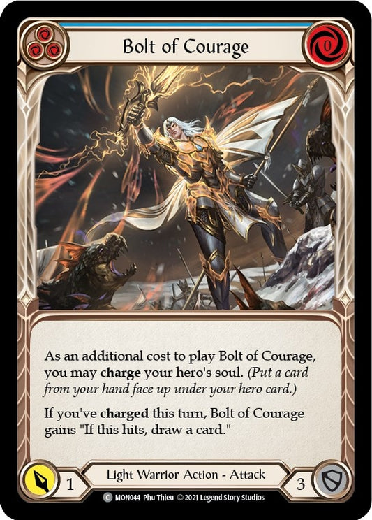 Image for Bolt of Courage (Blue) (MON044) (MON) - Flesh and Blood TCG