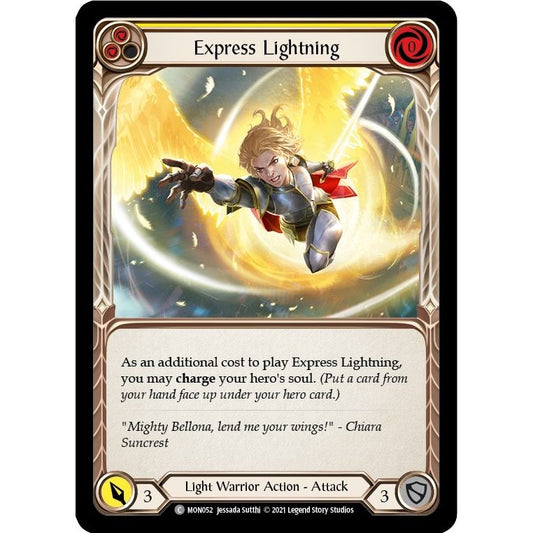 Image for Express Lightning (Yellow) (MON052) (MON) - Flesh and Blood TCG