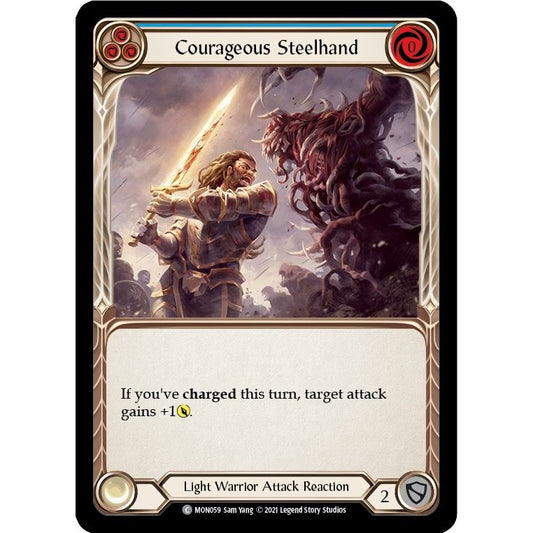 Image for Courageous Steelhand (Blue) (MON059) (MON) - Flesh and Blood TCG