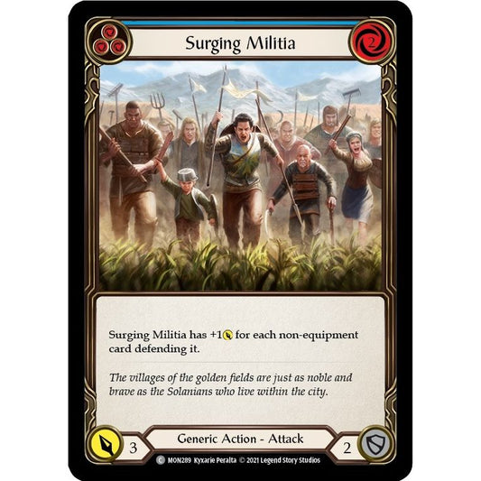 Image for Surging Militia (Blue) (MON289) (MON) - Flesh and Blood TCG