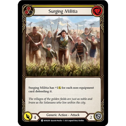 Image for Surging Militia (Yellow) (MON288) (MON) - Flesh and Blood TCG