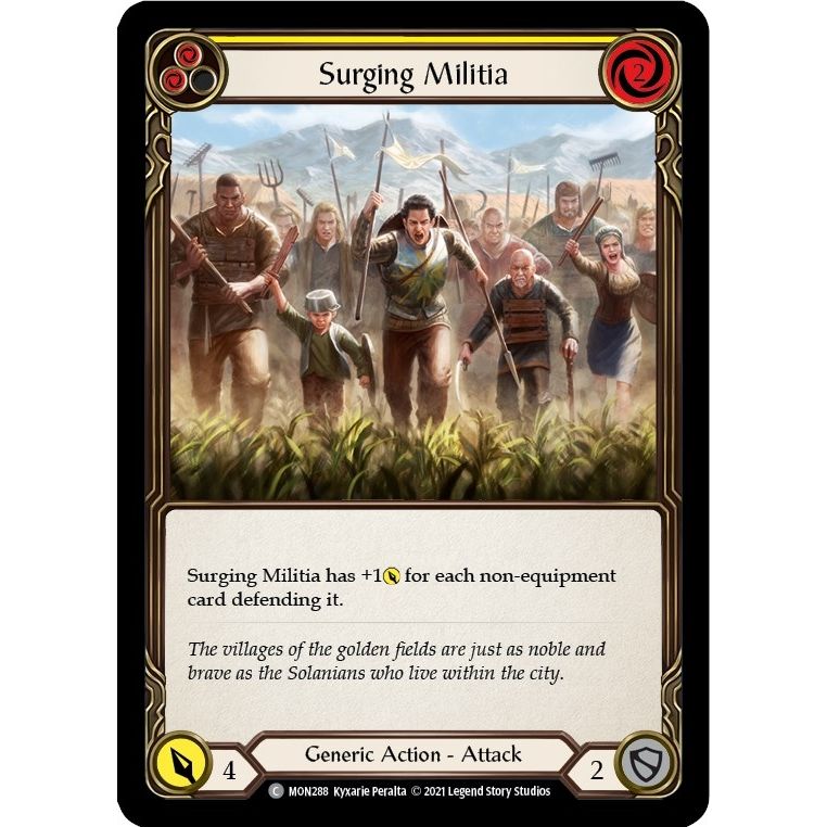 Image for Surging Militia (Yellow) (MON288) (MON) - Flesh and Blood TCG