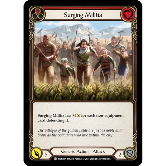 Image for Surging Militia (Red) (MON287) (MON) - Flesh and Blood TCG