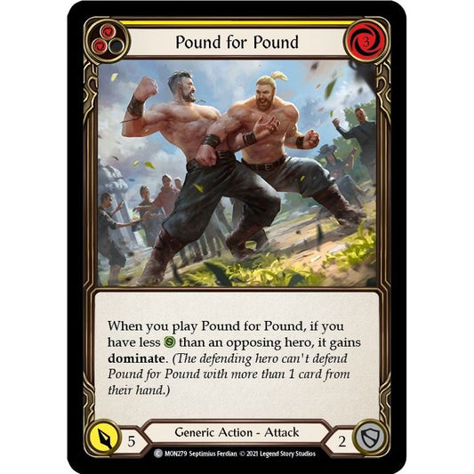 Image for Pound for Pound (Yellow) (MON279) (MON) - Flesh and Blood TCG