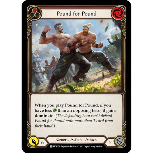 Image for Pound for Pound (Red) (MON278) (MON) - Flesh and Blood TCG